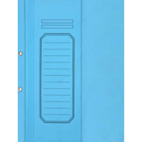 YARIM KAPAK MAVİ RENK DOSYA 24X32 cm  50 LİK PK